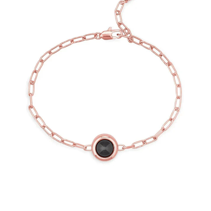 Pulsera con cadena tipo clip personalizada con foto