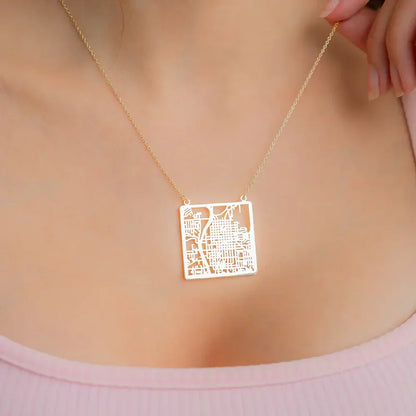Collar personalizado con mapa