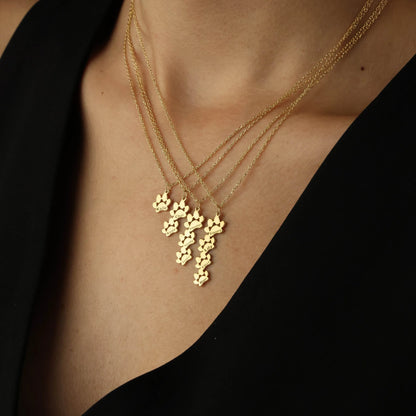 Collar personalizado de huella con nombre