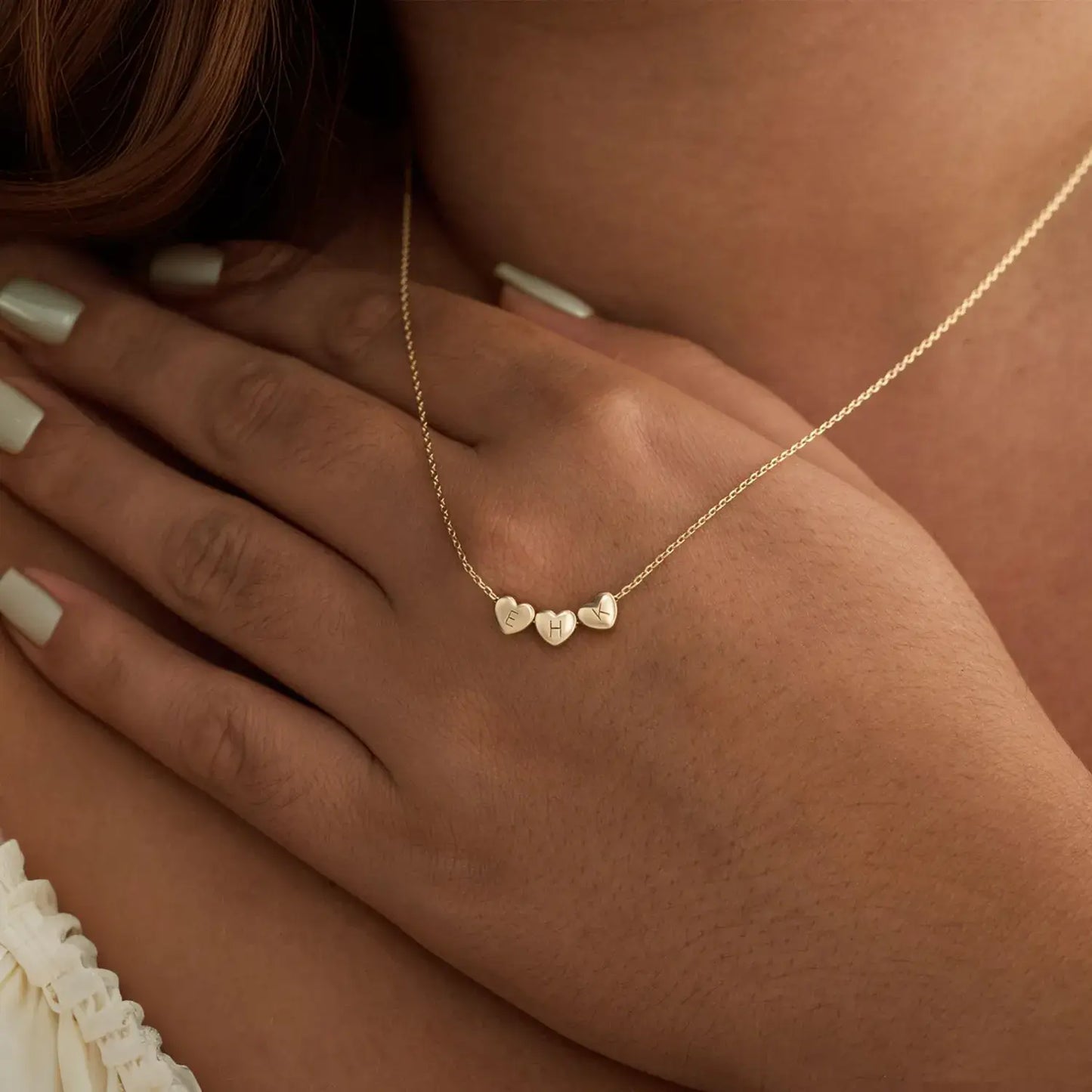 Collar personalizado con inicial y corazón