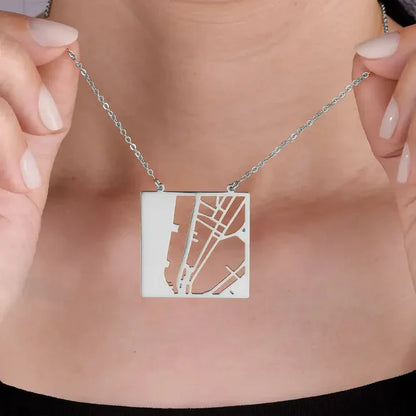 Collar personalizado con mapa