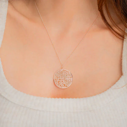 Collar personalizado con mapa