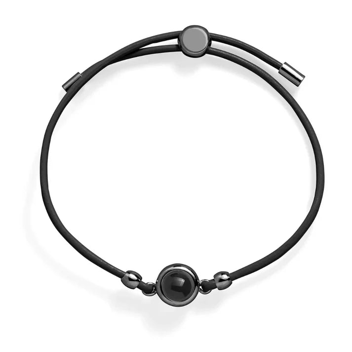 Pulsera de cuero personalizada con foto