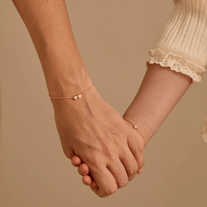 Pulsera personalizada con inicial y corazón