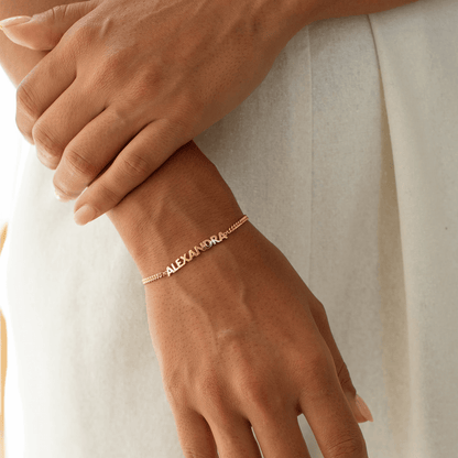 Pulsera personalizada con nombre