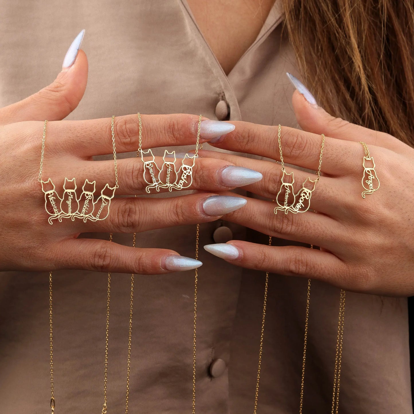 Collar personalizado con nombre de gato