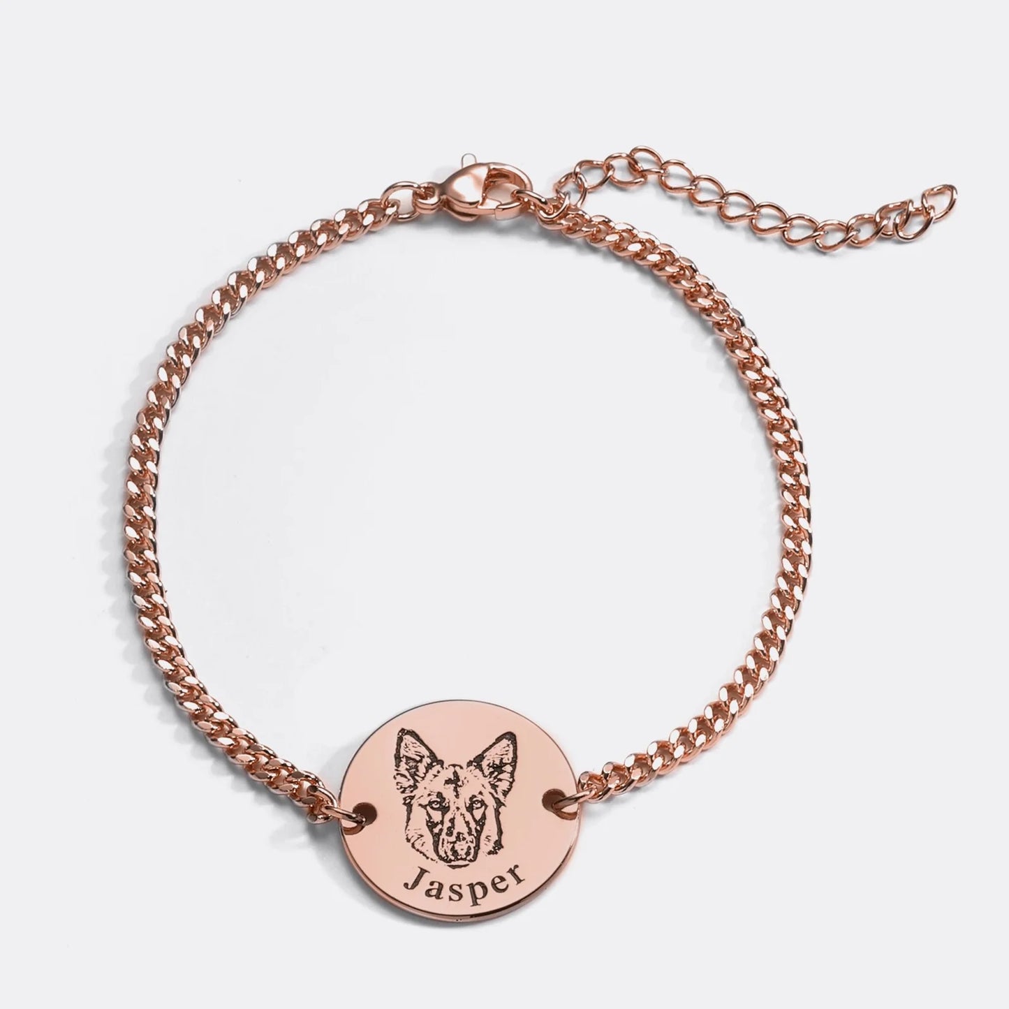 Pulsera personalizada con grabado de mascota